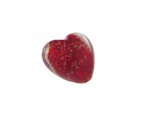 28mm Red Foil Lampwork Heart Glass Bead 28mm Red Foil Lampwork Heart Glass Bead