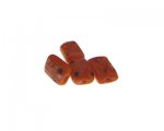 16 x 14mm Orange Floral Lampwork Glass Bead, 4 beads 16 x 14mm Orange Floral Lampwork Glass Bead, 4 beads