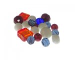 Approx. 1.5 - 2oz. July 4th Glass Bead Mix Approx. 1.5 - 2oz. July 4th Glass Bead Mix