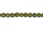 8mm Olive Faceted Glass Bead, 13" string 8mm Olive Faceted Glass Bead, 13" string