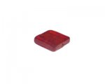 24mm Red Foil Lampwork Square Glass Bead 24mm Red Foil Lampwork Square Glass Bead