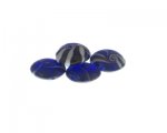 20mm Blue Pattern Lampwork Glass Bead, 5 beads 20mm Blue Pattern Lampwork Glass Bead, 5 beads