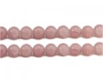 12mm Dusty Pink Gemstone-Style Glass Bead, approx. 21 beads