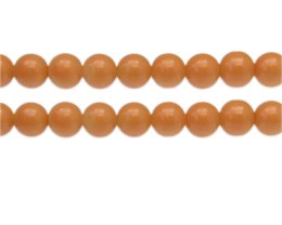 (image for) 10mm Orange Solid Color Glass Bead, approx. 20 beads