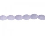 6mm Lilac Pressed Glass Oval Semi-Opaque Bead, 13" string 6mm Lilac Pressed Glass Oval Semi-Opaque Bead, 13" string