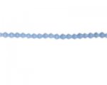 4mm Sky Blue Semi-Opaque Bi-cone Glass Bead, 2 x 12" strings 4mm Sky Blue Semi-Opaque Bi-cone Glass Bead, 2 x 12" strings