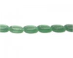 16 x 14mm Light Green Matte Vintage-Style Glass Bead, 12" string 16 x 14mm Light Green Matte Vintage-Style Glass Bead, 12" string