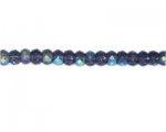 8 x 6mm Purple AB Finish Rondelle Glass Bead, 14" string 8 x 6mm Purple AB Finish Rondelle Glass Bead, 14" string