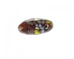 32 x 24mm Brown Foil Handmade Lampwork Glass Bead 32 x 24mm Brown Foil Handmade Lampwork Glass Bead