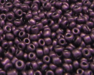 (image for) 11/0 Purple Metallic Glass Seed Beads, 1oz. bag