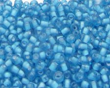 (image for) 11/0 Turquoise Duo Inside-Color Glass Seed Bead, 1oz. Bag
