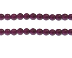 (image for) 8mm Deep Plum Gemstone-Style Glass Bead