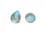 16 x 22mm Turquoise Handmade Lampwork Glass Bead, 2 beads 16 x 22mm Turquoise Handmade Lampwork Glass Bead, 2 beads