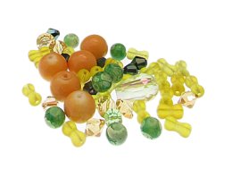 (image for) Approx. 1oz. Citrus Designer Glass Bead Mix