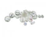 Approx. 1.5-2oz. Snow White Glass Bead Mix Approx. 1.5-2oz. Snow White Glass Bead Mix