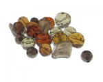 Approx. 1.5 - 2oz. Gray/Brown Glass Bead Mix Approx. 1.5 - 2oz. Gray/Brown Glass Bead Mix