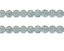 (image for) 10mm Ice Crackle Glass Bead, approx. 21 beads
