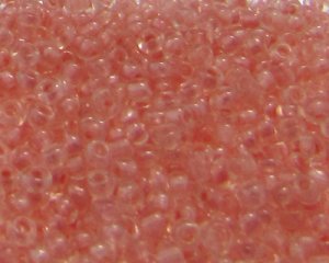 (image for) 11/0 Salmon Transparent Glass Seed Bead, 1oz. Bag