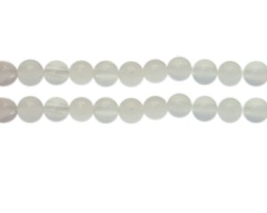 (image for) 8mm White Gemstone Bead, approx. 23 beads