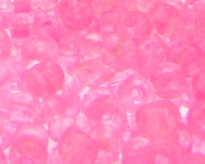 (image for) 6/0 Pink Transparent Glass Seed Bead, 1oz. Bag