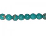 10mm Blue Dyed Turquoise Bead, 16" string 10mm Blue Dyed Turquoise Bead, 16" string