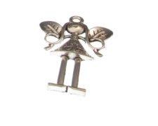(image for) 36 x 58mm Girl Silver Metal Pendant