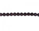 8mm Dark Plum Faceted Glass Bead, 14" string 8mm Dark Plum Faceted Glass Bead, 14" string