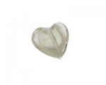 28mm Crystal Lampwork Heart Glass Bead 28mm Crystal Lampwork Heart Glass Bead
