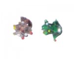 16mm Random Color Spiky Lampwork Glass Bead, 4 beads 16mm Random Color Spiky Lampwork Glass Bead, 4 beads
