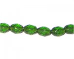 10 x 8mm Olive Faceted Drop Glass Bead, 6" string 10 x 8mm Olive Faceted Drop Glass Bead, 6" string
