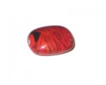 30 x 24mm Red Pattern Rectangle Handmade Lampwork Glass Bead 30 x 24mm Red Pattern Rectangle Handmade Lampwork Glass Bead