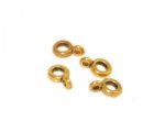 6 x 10mm Gold Double Circle Link Bead, 12 beads 6 x 10mm Gold Double Circle Link Bead, 12 beads