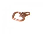 20 x 12mm Copper Heart Metal Charm, 4 charms 20 x 12mm Copper Heart Metal Charm, 4 charms