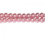8mm Soft Pink Glass Pearl Bead, approx. 56 beads 8mm Soft Pink Glass Pearl Bead, approx. 56 beads