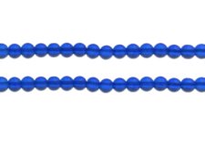 (image for) 6mm Blue Sea/Beach-Style Glass Bead, approx. 41 beads