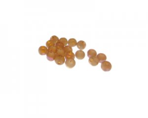 6mm Rust Druzy-Style w/line Bead, approx. 50 beads