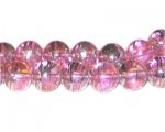 12mm Pink Perfect Abstract Glass Bead, approx. 18 beads 12mm Pink Perfect Abstract Glass Bead, approx. 18 beads