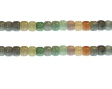 (image for) 8 x 6mm Marine Mix Rondelle Gemstone-Style Bead, 7.5" string