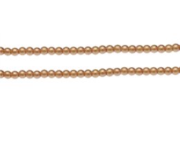 (image for) 4mm Soft Gold Glass Pearl Bead, approx. 113 beads