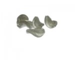 18 x 14mm Silver Foil Twirl Lampwork Glass Bead, 5 beads 18 x 14mm Silver Foil Twirl Lampwork Glass Bead, 5 beads