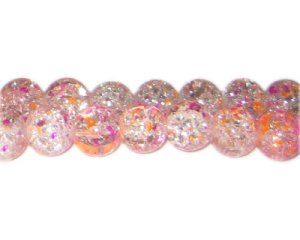 (image for) 12mm Summer Glory Crackle Season Glass Bead, approx. 18 beads