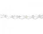 10 x 8mm Crystal Faceted Bi-cone Glass Bead, 13" string 10 x 8mm Crystal Faceted Bi-cone Glass Bead, 13" string