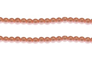 (image for) 6mm Rose Pink Glass Pearl Bead, approx. 68 beads
