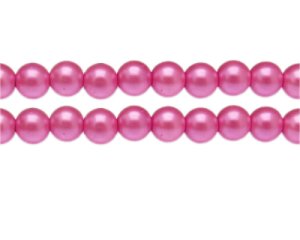 (image for) 10mm Bubblegum Glass Pearl Bead, approx. 22 beads