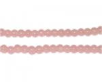 4mm Dusty Pink Jade-Style Glass Bead, approx. 105 beads