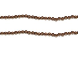 (image for) 4mm Latte Glass Pearl Bead, approx. 104 beads