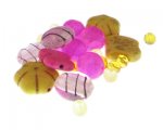 Approx. 1.5 - 2oz. Cottonball Glass Bead Mix Approx. 1.5 - 2oz. Cottonball Glass Bead Mix