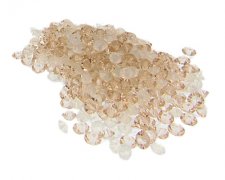 (image for) Approx. 1oz. x 4mm Champagne/Milky White Bicone Glass Bead Mix