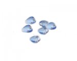 12mm Baby Blue Handmade Lampwork Heart Bead, 6 beads 12mm Baby Blue Handmade Lampwork Heart Bead, 6 beads
