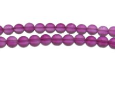 (image for) 8mm Plum Semi-Matte Glass Bead, approx. 32 beads